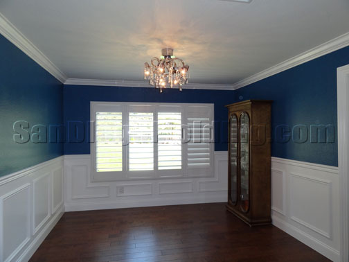 Crown molding, Wainscoting, Doorways, Window casing